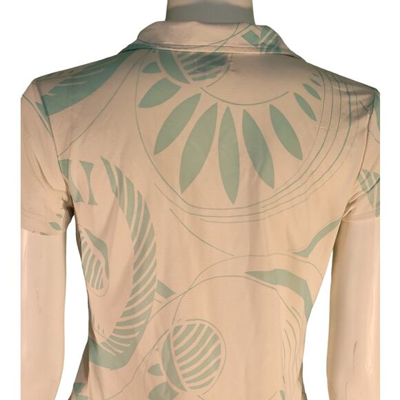 IZOD XFG Cool FX Jacquard Floral Polo Golfcore Preppy Old Money S Lightweight - Picture 4 of 10